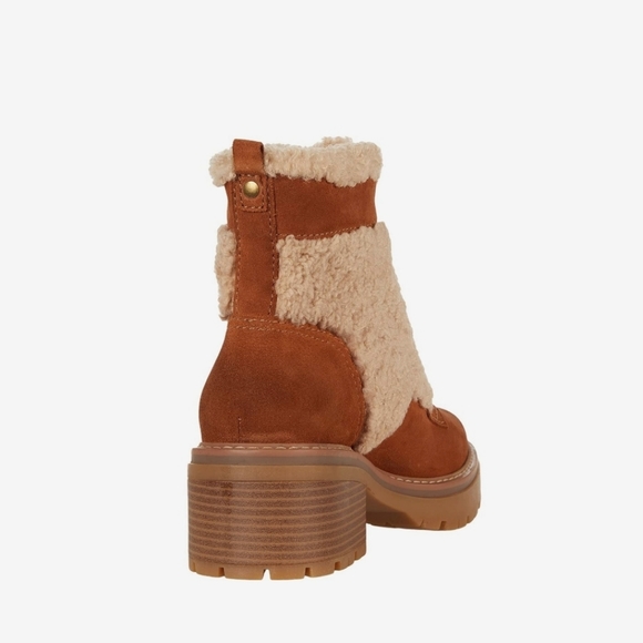 Naturalizer Jett Ankle Booties Winter Boots Tawny Brown - Picture 3 of 16